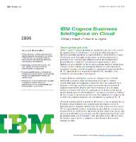 IBM Cognos Business Intelligence on Cloud