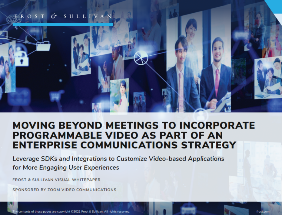 Ir más allá de las reuniones para incorporar el vídeo programable como parte de una estrategia de comunicación empresarial