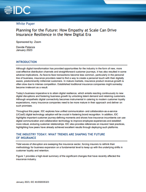 Planificar el futuro: Cómo la empatía a escala puede impulsar la resiliencia de los seguros en la nueva era digital