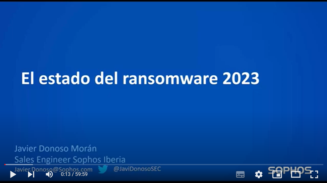 Sophos Webinar: Presentamos el Estado del Ransomware para 2023