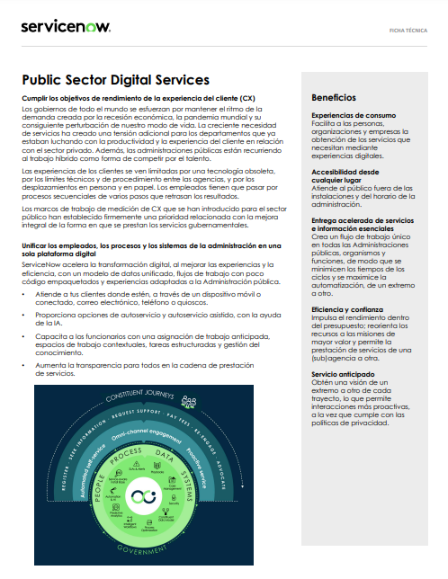 Servicios Digitales en el sector público