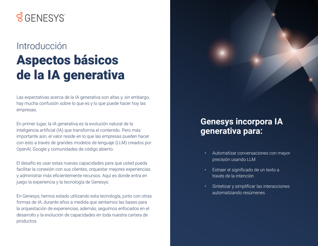 Aspectos básicos de la IA generativa