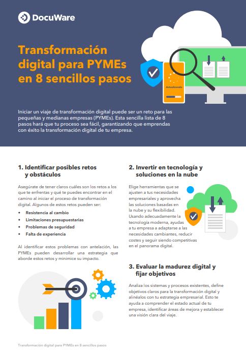 Transformación  digital para PYMEs  en 8 sencillos pasos